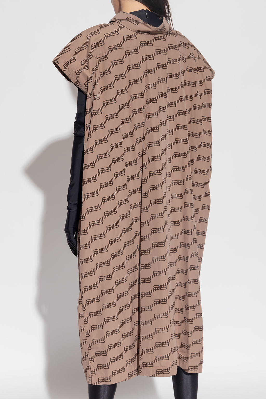 Cotton dress with monogram Balenciaga